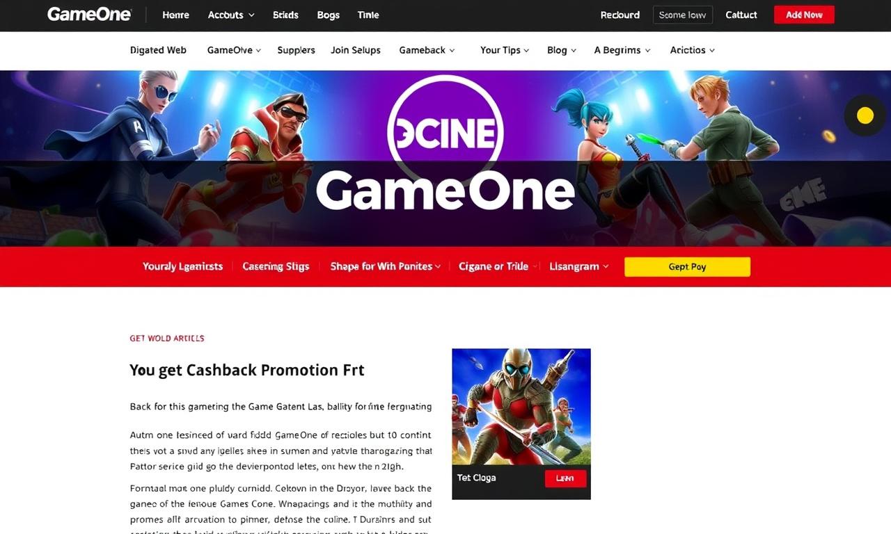 最新gameone 返水優惠大公開